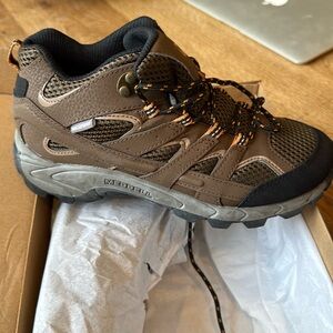 Merrell Moab waterproof hiking booties.
